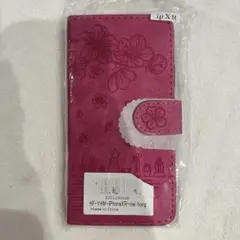 匿名配送✨ iPhone XRケース 手帳型 カード収納 かわいい猫 ピンク