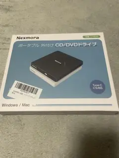 Nexmora ポータブル CD/DVDドライブ Type-C対応