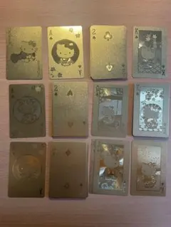 ハローキティ 金色トランプセット