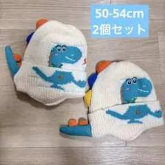【SALE】☆2個セット☆恐竜デザインのしっぽ付きニット帽