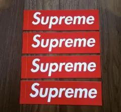 Supreme ステッカー 4枚セット 赤　12