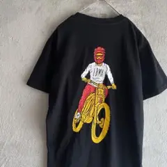 EBMX ライダー イラスト プリントTシャツ S ブラック
