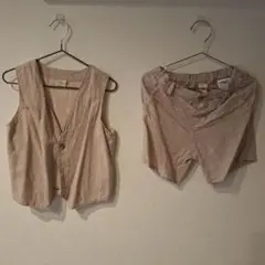H&M ベスト ショートパンツ セットアップ 3-4Y