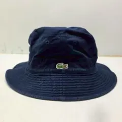 ＄LACOSTE リバーシブル バケットハット ネイビー/ブラック