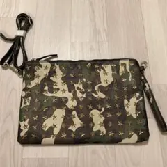 トレスター迷彩柄クラッチバッグ美品