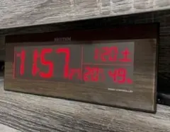 リズム(RHYTHM) 目覚まし時計 電波時計 グラデーション LED 365色