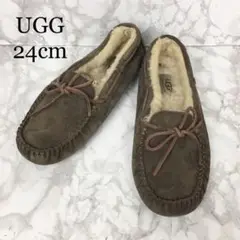 UGG アグ モカシン フラットシューズ ボア 24