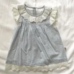 レース付きトップス　dave&bella 80cm 24m デイブベラ