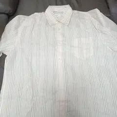 LANVIN ストライプ 半袖シャツ L