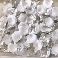 フラワーシャワー❁⃘*シルバー½ホワイト½❁⃘*.゜1000枚