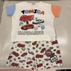 トミカ　サンリオ　コラボ　Tシャツ　ズボン　90 セットアップ　はたらく車