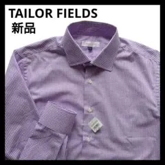 TAILOR FIELDS メンズ 長袖シャツ チェック パープル系/L