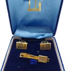 dunhill ダンヒル　カフスリンクス　ネクタイピン　ゴールド
