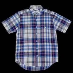 美品 nanamica ナナミカ ボタンダウン 半袖 チェックシャツ XS