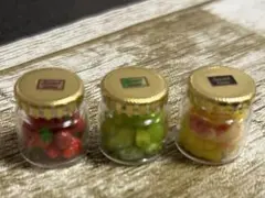［フルーツ瓶入セット］ミニチュアフルーツ　フェイクフルーツ