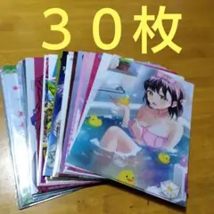 ② ジャンク品 アニメ 美少女系　Ａ−４クリアファイル まとめ売り 大量３０枚