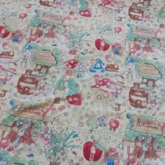 サンリオ オックス生地ラッピングペーパー·リンゴ110×200cm2016年製C