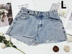 ✰訳あり✰レディース デニム ショットパンツ DK101カジュアル L