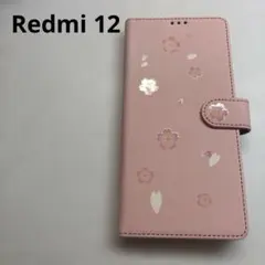 Redmi 12 手帳型ケース　ピンク