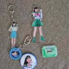 乃木坂46五百城茉央　セーラージュピターアクリルスタンド、スタ誕缶バッジ等