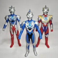 ウルトラマンゼット3タイプ　ソフビフィギュア500シリーズ