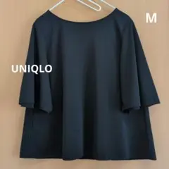 UNIQLO　ユニクロ　黒のフレア半袖　トップス M