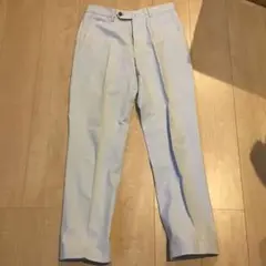 BEAMS F 薄い水色　チノパン 綿　ストレート裾　サイズ44