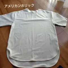 アメリカンホリック　ジョーゼットラウンドヘム　Tシャツ　M