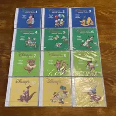 DWEディズニー英語システム ストーリーアンドソングス等CD12枚セット 未開封