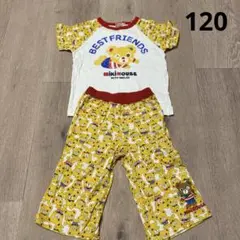 ミキハウス　プッチーくん　Tシャツ　ハーフパンツ　セットアップ　120