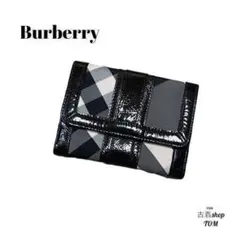 Burberry 折財布 ノバチェック ブラック 黒