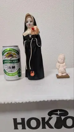 長崎 宣教師とシスター 人形 木彫 こけし 郷土人形 古道具 アンティーク 格安販売の 人形 宣教師とシスター 長崎 木彫 古道具 郷土人形