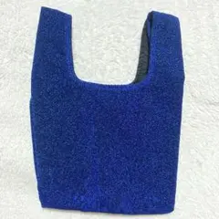 新品☆ coen ラメ ミニバッグ コバルト 訳あり ハンドバッグ コーエン