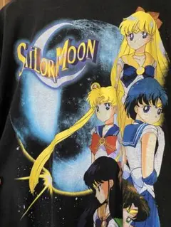 セーラームーン 黒 XL アニメTシャツヴィンテージ❤️❤️❤️❤️