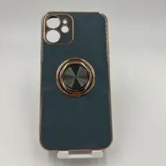 ☘️大特価☘️ iPhone 12 mini ケース リング付き　ダークグリーン