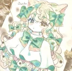 オリジナル手描きイラスト(透明水彩原画)アナログイラスト 創作
