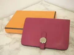 ★極上品★ HERMES ドゴン コンパクト 2つ折り財布 C刻印 トスカ