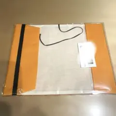 オレンジ　布製　ブックカバー　本　読書