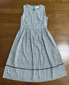 Mackiyon 花柄ノースリーブロングワンピース