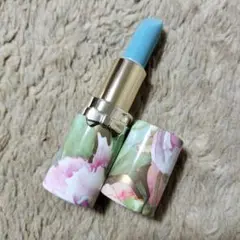 新品 ブルー口紅 花柄パッケージ MOOD MATCHERS リップスティック