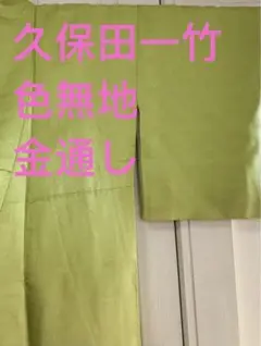 美品 久保田一竹 色無地 逸品