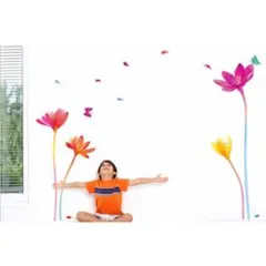 ウォールステッカー 花の虹 20006 インテリアステッカー おしゃれ