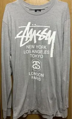 stussy ステューシーワールドツアー　長袖tシャツ