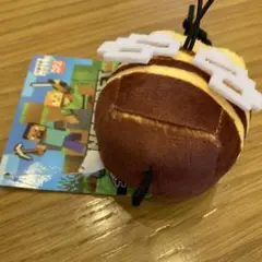 匿名配送マインクラフト ミツバチ マスコット ぬいぐるみ キーホルダー
