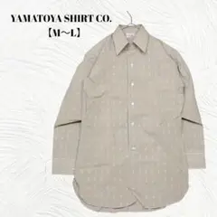 YAMATOYA ヤマトヤシャツ【M～L】ドレスシャツ　ベージュ　長袖