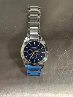 COACH クロノグラフ 時計 ネイビー