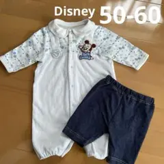 【Disney】ロンパース　50-60 男の子　ズボン付き
