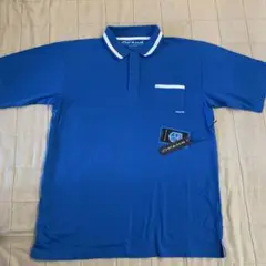 新品　未使用　タグ付き　ブルー　ポロシャツ　半袖pahrgolf ゴルフ