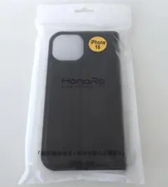 iPhone15 手帳型ケース ブラック (HanaRo)【新品未使用】
