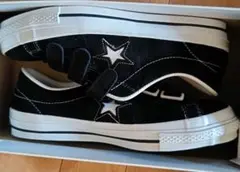 コンバース ワンスターJ ONE STARブラック スエード ベルクロ